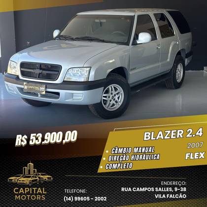 CHEVROLET BLAZER 2.4 MPFI ADVANTAGE 4X2 8V FLEX 4P MANUAL CHEVROLET BLAZER 2.4 MPFI ADVANTAGE 4X2 8V FLEX 4P MANUAL
